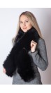 Black fox fur scarf